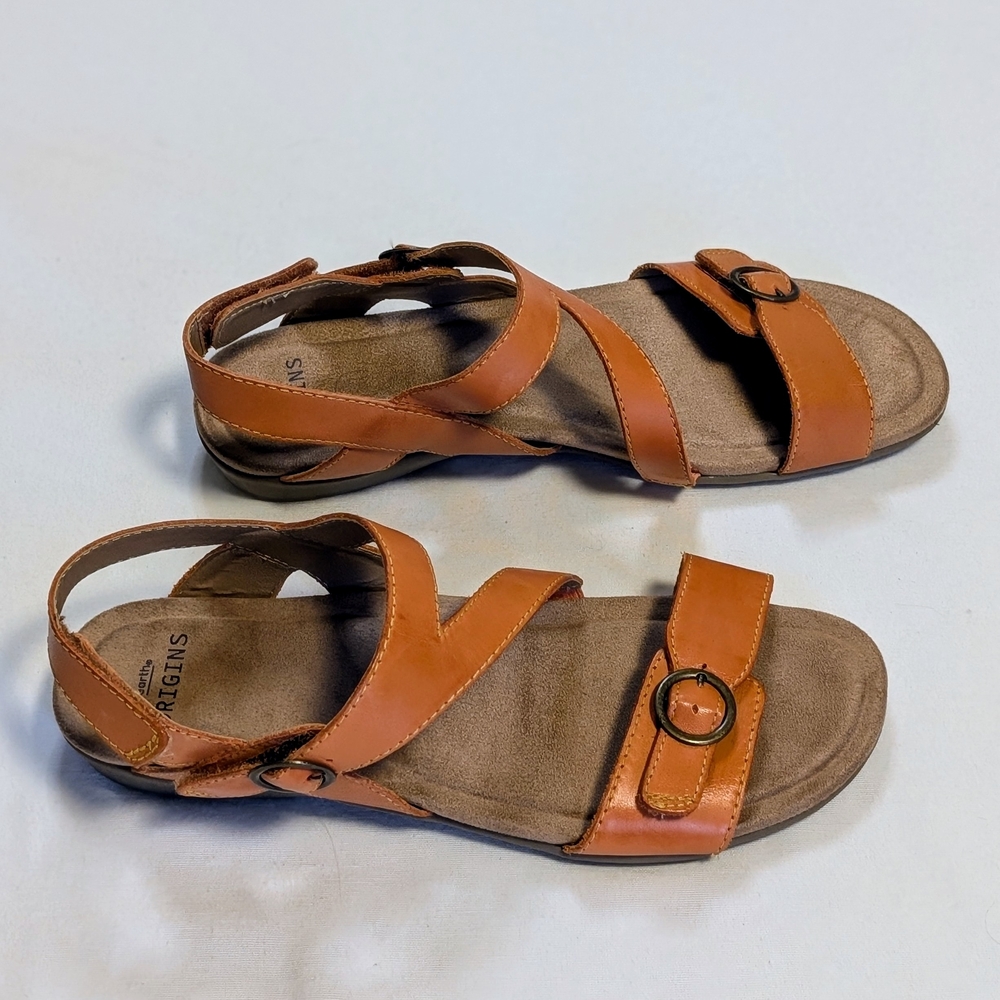 Earth Origins Adjustable Strap Sandals Belder Beck | Sun Orange | NWOB | 9.5W